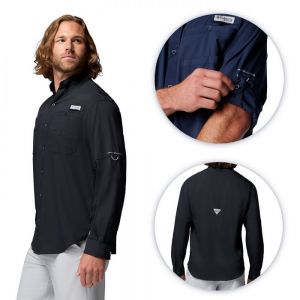 CAMISA TAMIAMI MEN ML COLUMBIA personalizada